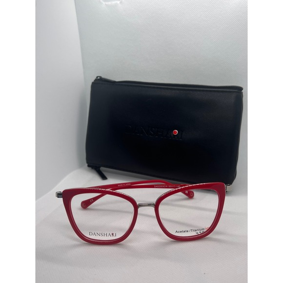 Danshari Maisie Red Cat Eye Eyeglasses Frames Japan Designer Glasses - Picture 1 of 5